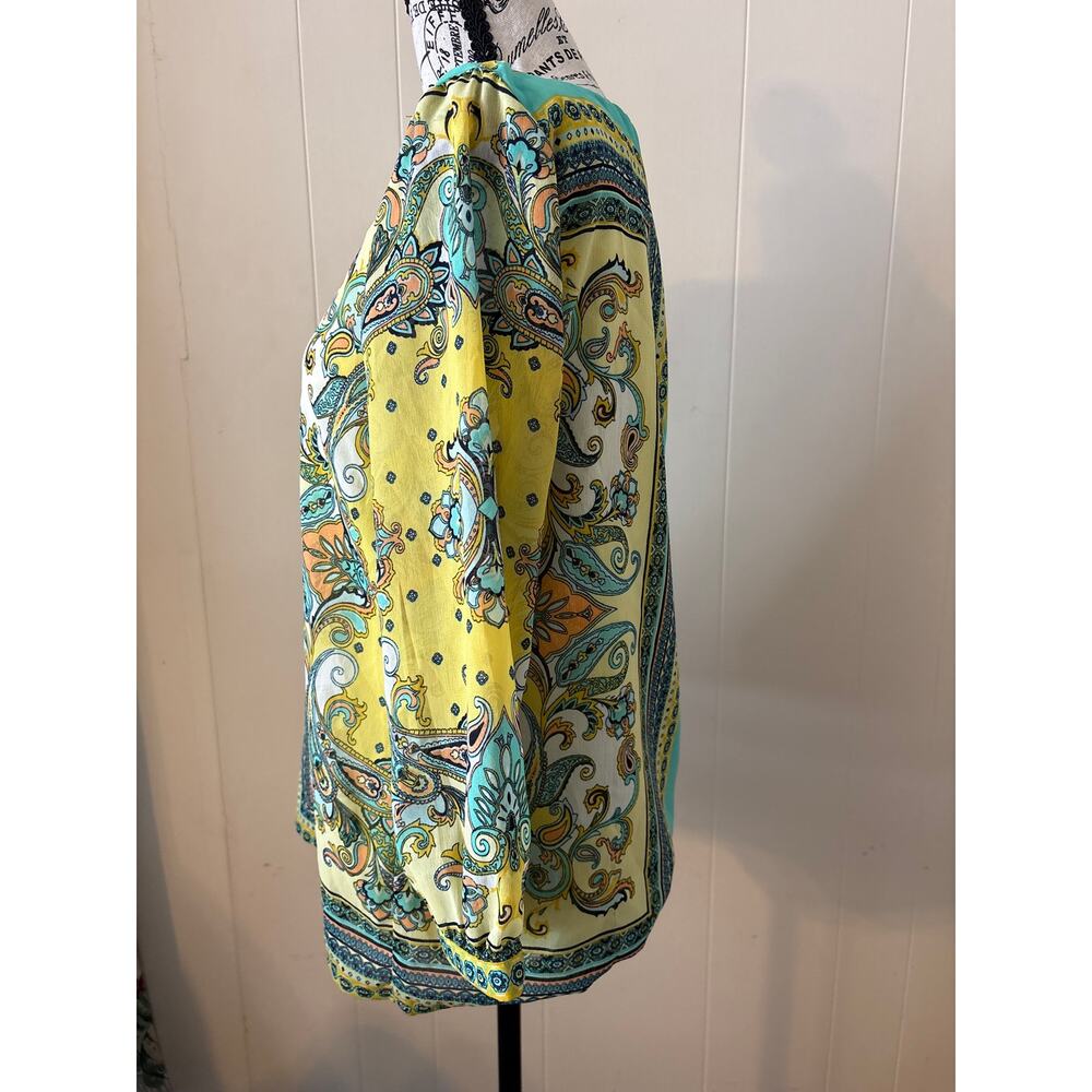 Sunny Leigh Paisley Top Sz Large - Picture 3 of 6